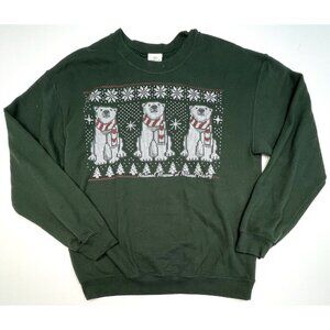 VTG SMITHSONIAN INSTITUTION Medium Museum Natural History SWEATSHIRT Polar Bear